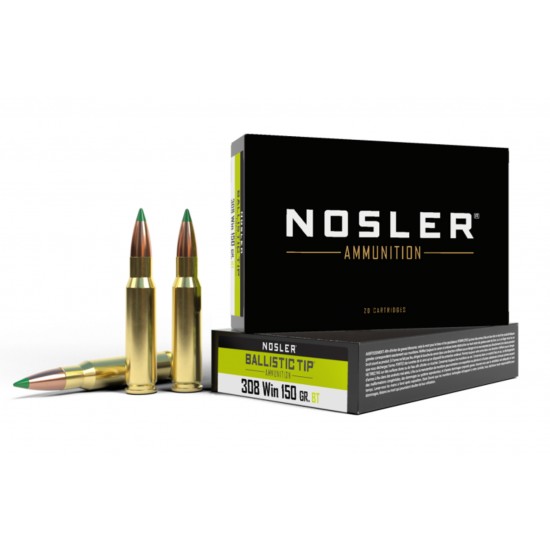 Nosler 308 150gr Ballistic Tip 20 Rounds