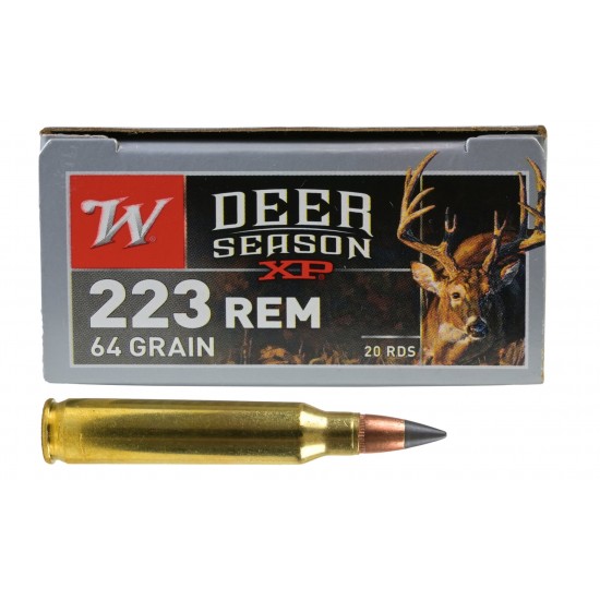 Winchester 223 Dear Season XP 64gr Polymer Tip Extreme Point 50 rounds in Case Guard RS-50