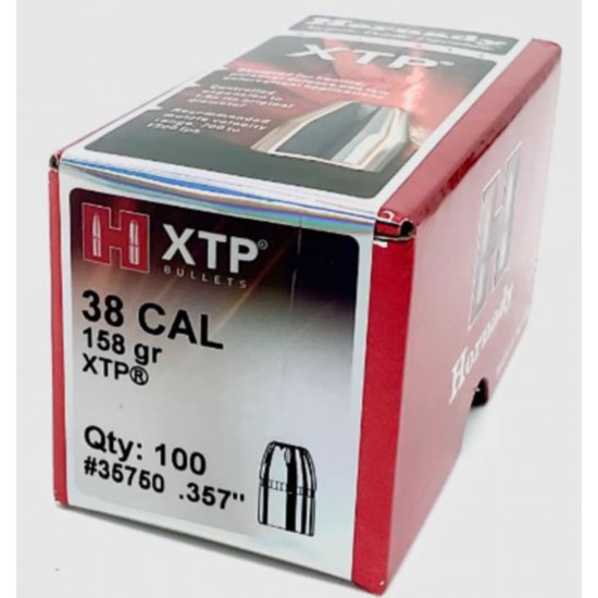 Hornady 38 cal .357 158gr XTP #35750