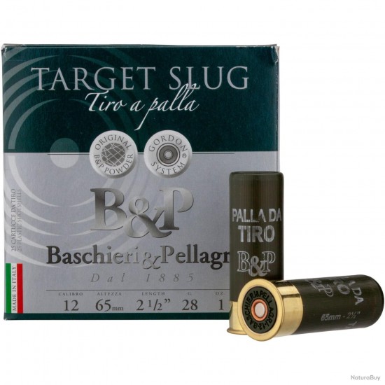 B&P Target Slug 12ga 28 grams 25 Rounds 