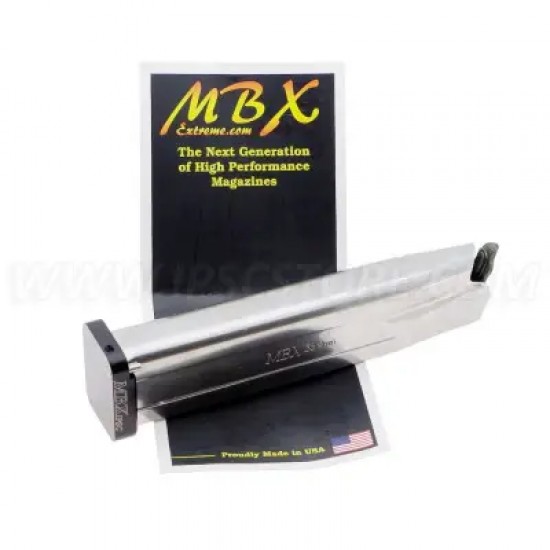 MPA MBX 9MM MAGAZINE 170MM WITH BLACK BASE PAD