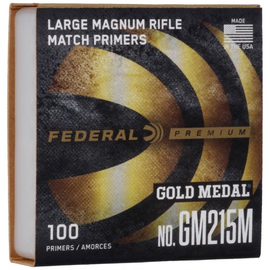 Federal Primers Large Rifle Magnum Match 100 FGM215M