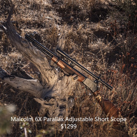 Hi-Lux Malcolm 6X Parallax Adjustable Short Rifle Telescope