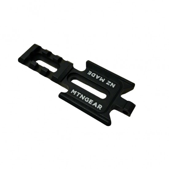 MTN GEAR Hybrid Rails 57mm Max Bolt Centers Picatinny & ARCA combo with sling attachment 