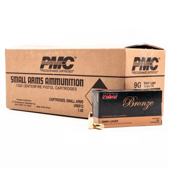 PMC9MM FMJ 124GR (CASE OF 1000)