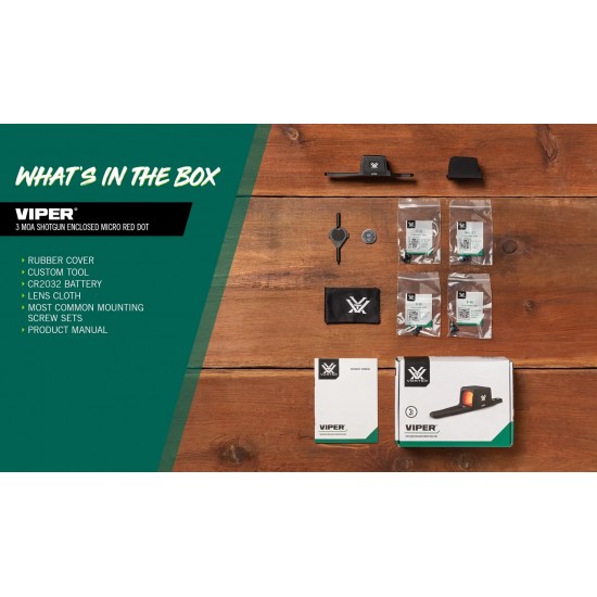 VORTEX VIPER SG ENCLOSED RED MULTI RETICLE SHOTGUN RED DOT