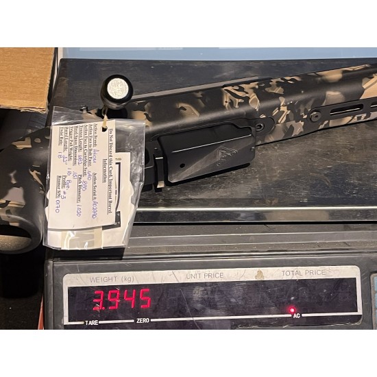 MPA Curtis Axiom Action PLATINUM – 6.5 CM with #3 22" Barrel and Greyboe Terrain Stock Custom Cameo