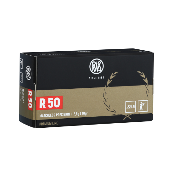 RWS 22LR Ammunition R50 40 Grain 500 rounds