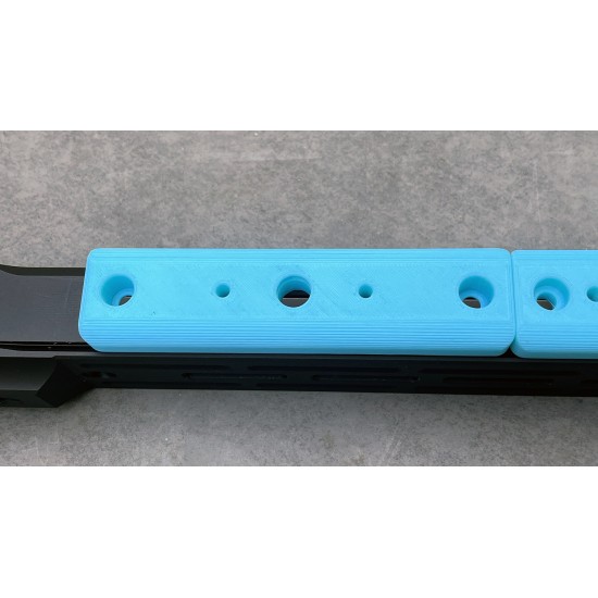 GUNSNZ MLOK External Weights Set of 2 Units 120mm - 650g 