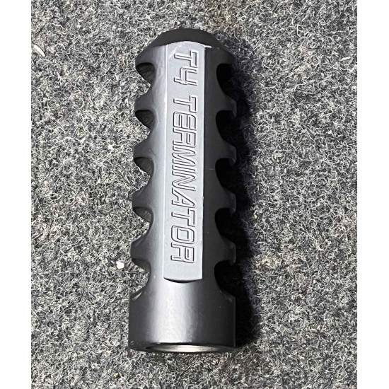 Terminator T4 Muzzle Brake 30/338 Thread 3/4 X 24 BLK.