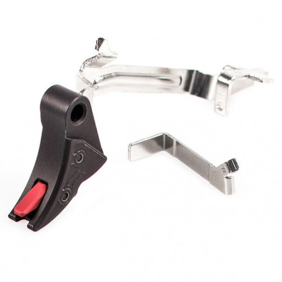 ZEV TECH PRO Curved Face Trigger Small Black/Red Bar Kit 