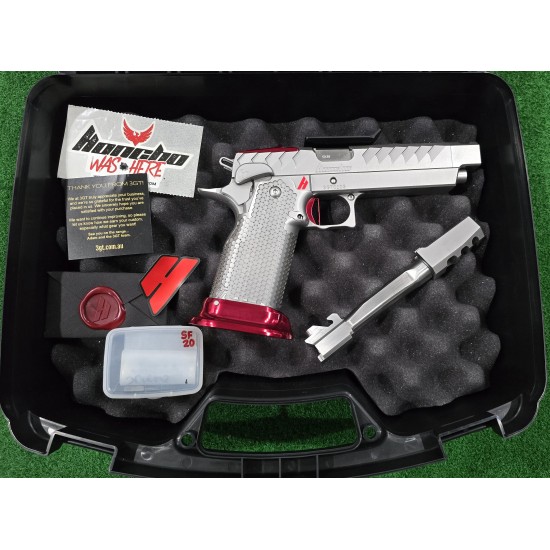 Honcho PT Open Gun with 38 Supercomp and 9mm barrel. New Never Fired