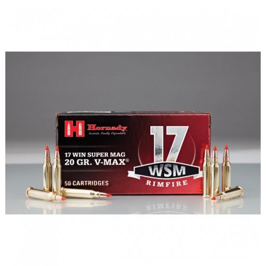Hornady 17WSM Win Super Mag 20 gr V-MAX® 500RNDS 