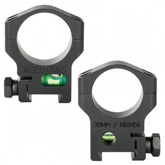 ACCU-TAC 30MM SCOPE RING WITH BUBBLE LEVEL.