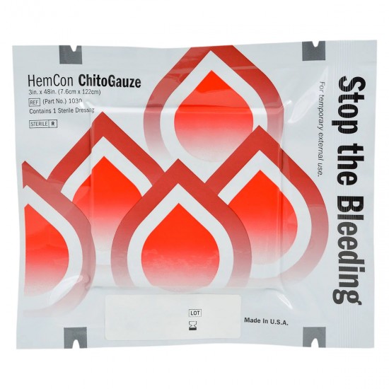 ChitoGauze® OTC (Blood Clotting Z fold Gauze 3” x 48”)