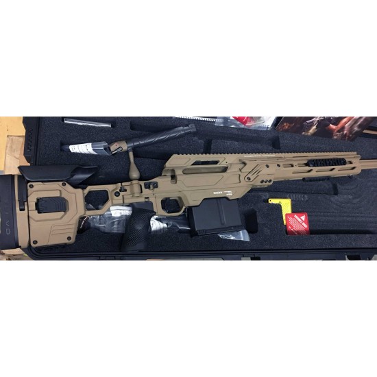 CADEX PRECISION RIFLE – CDX-40 SHADOW 32” Folding Stock TAN 375CT PACKAGE