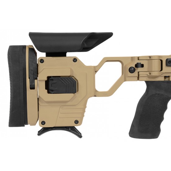 CADEX PRECISION RIFLE – CDX-40 SHADOW 32” Folding Stock TAN 375CT PACKAGE