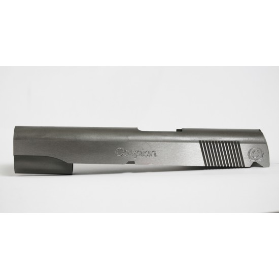 Caspian Government 5" Slide, Carbon WITH standard radius front cut.