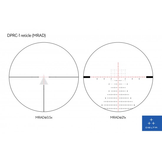 DELTA STRYKER HD 3.5-21X44 FFP MRAD DPRC-1