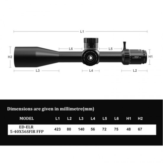 Discovery Optics ED-LHT GEN2 3-15X50SFIR FFP-Z Scopes