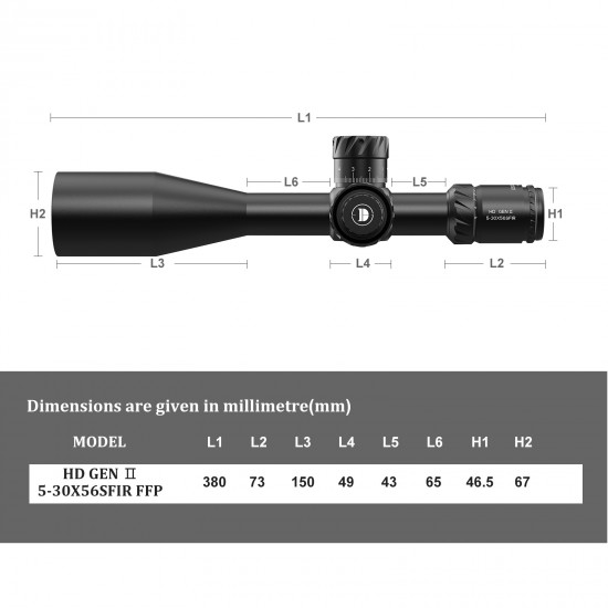 Discovery Optics HD GEN II 5-30X56SFIR,SLT FFP IR-MIL ZEROSTOP