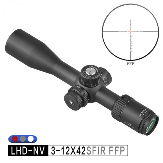 Discovery Optics LHD NV 3-12x42 FFP IR 1/4 MOA SFP Scope