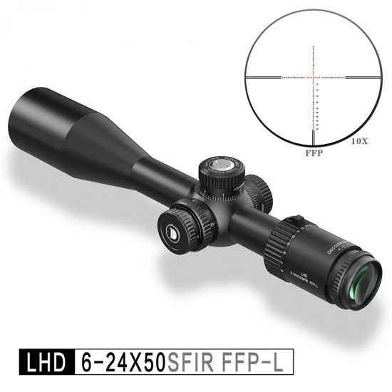 Discovery Optics LHD 6-24x50 SF IR FFP-L 1/8MOA 30mm Scope