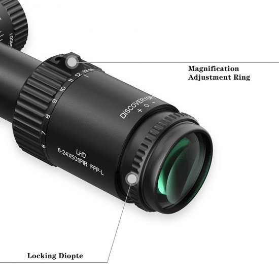 Discovery Optics LHD 6-24x50 SF IR FFP-L 1/8MOA 30mm Scope