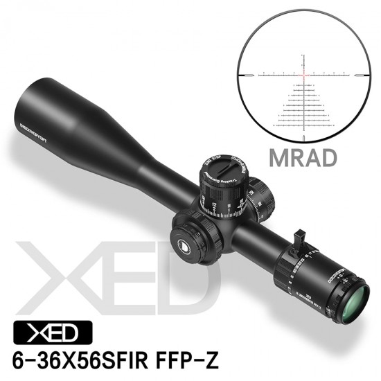 Discovery Optics XED 6-36X56SFIR FFP-MRAD-ZERO STOP Scope