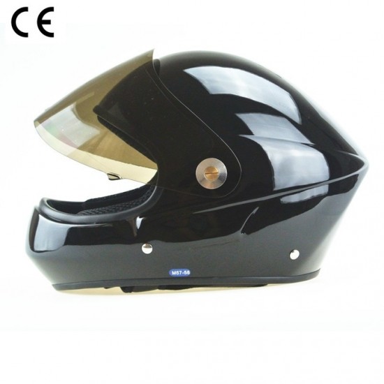 Paragliding / Hang Gliding Helmet Full Face with Wind Screen Black