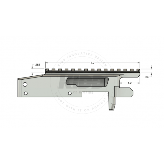 KIDD Aftermarket 10 MOA KIDD Receiver Scope Base -Black