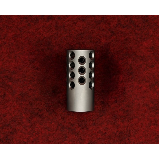 KIDD .22 Stainless Steel 28 Bead Blasted Muzzle Brake .920"