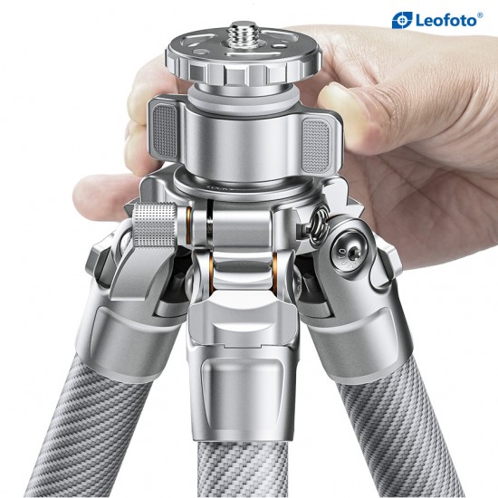 Leofoto LG-3284C+LH-40R(Silver) Wings of Gods Series Tripod 32mm 4 Section