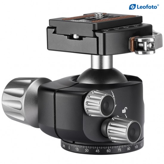 Leofoto LH-40LR Low Profile Ball Head with Quick Release Clamp