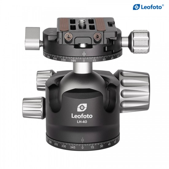 Leofoto LH-40R+NP-60 Low Profile Ball Head with Panning Quick Release Clamp
