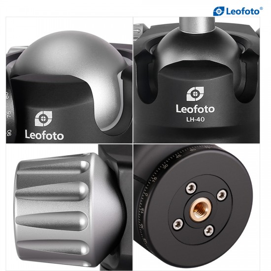 Leofoto LH-55LR Low Profile Ball Head With QR Clamp