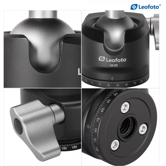 Leofoto LS-225C+LH-25 25mm 5 SectionTripod 