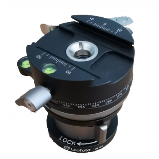 Leofoto LB-60N Leveling Base with PCL-60+NP-60 Panning Clamp Leofoto LB-60N Leveling Base with PCL-60+NP-60 Panning Clamp