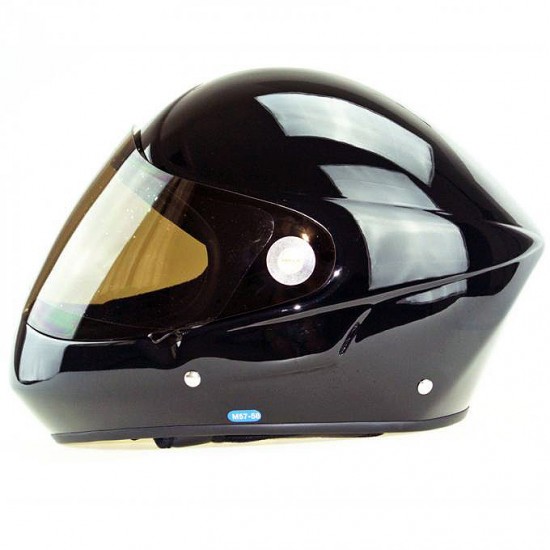 Paragliding / Hang Gliding Helmet Full Face with Wind Screen Black