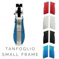 Patriot Defense | Tanfoglio Palm Swell AGGRESSIVE Grips - Full Size - Small Frame Black, Silver,Red
