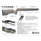 VICTOR TITAN22 PRECISION RIMFIRE LIGHT STOCK  & CHEEK RISER KIT BLK