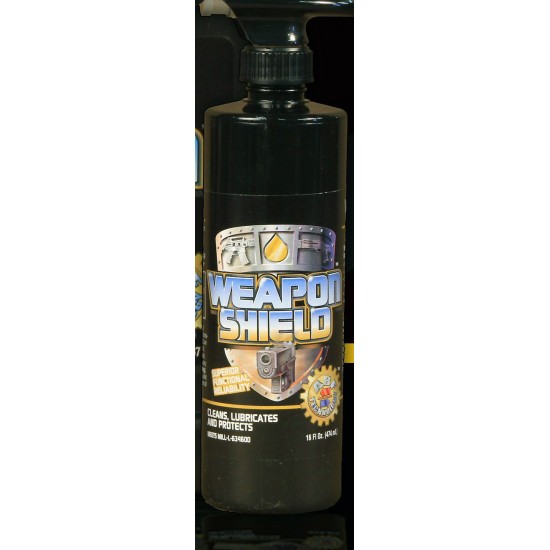Weapon Shield Solvent- 16 oz. bottles with Sprayer